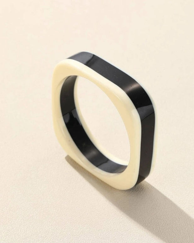 Pulseira Bracelete Preto Branco I