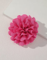 Flor Cabelo Roupa Rosa