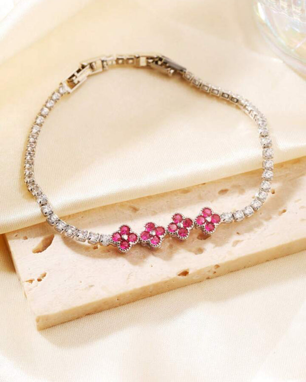 Pulseira Flower Rosa