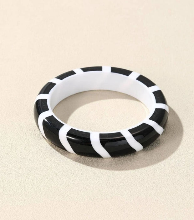 Pulseira Bracelete Preto e Branco III