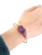 Pulseira Stone Ametista Roxa